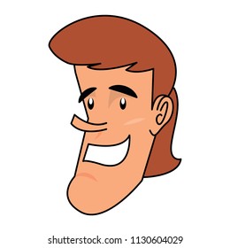 cartoon man icon