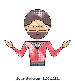 cartoon man icon