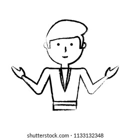cartoon man icon