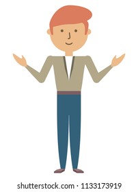 cartoon man icon
