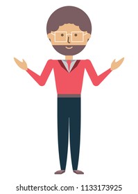cartoon man icon