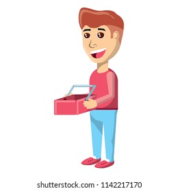 cartoon man icon