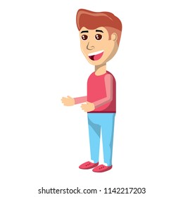 cartoon man icon