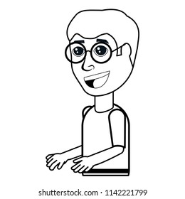 cartoon man icon