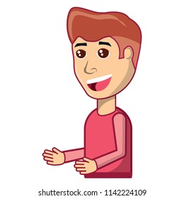 cartoon man icon