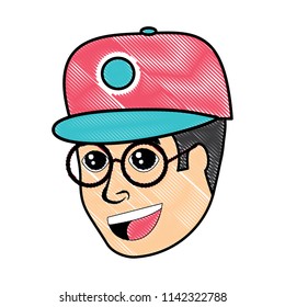 cartoon man icon