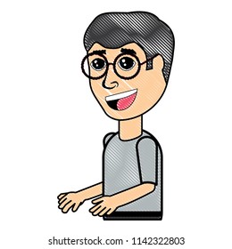 cartoon man icon