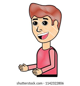 cartoon man icon