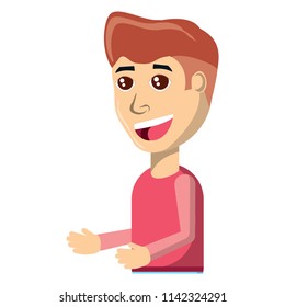 cartoon man icon