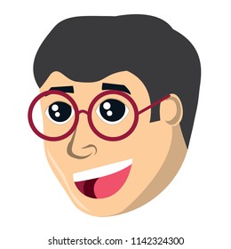 cartoon man icon