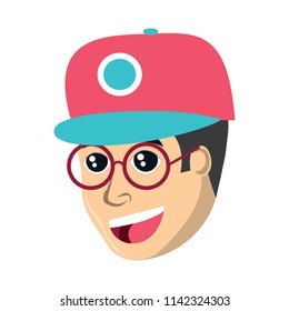 cartoon man icon