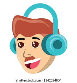 cartoon man icon