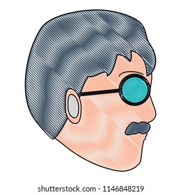 cartoon man icon