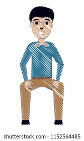 cartoon man icon