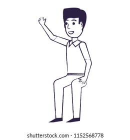 cartoon man icon