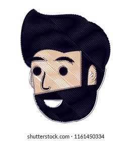 cartoon man icon