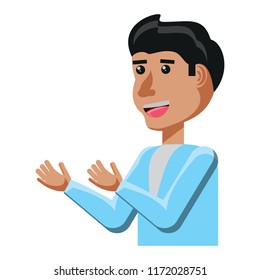cartoon man icon