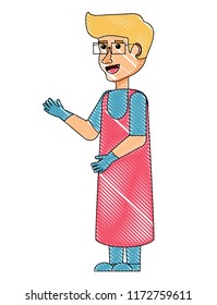 cartoon man icon