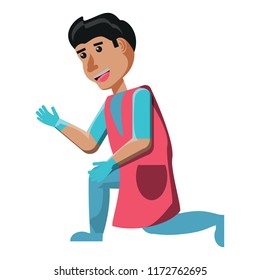 cartoon man icon