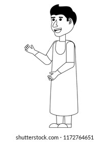 cartoon man icon 