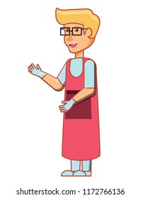 cartoon man icon 