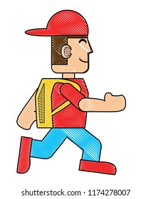 cartoon man icon