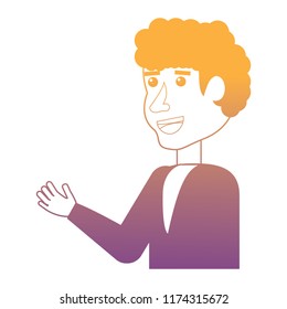cartoon man icon