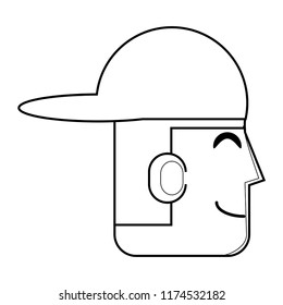 cartoon man icon