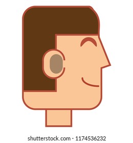 cartoon man icon