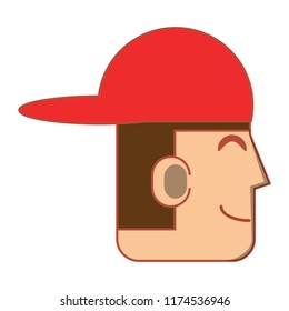 cartoon man icon