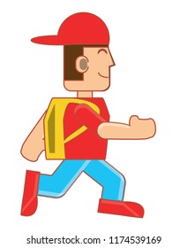 cartoon man icon