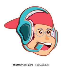cartoon man icon 