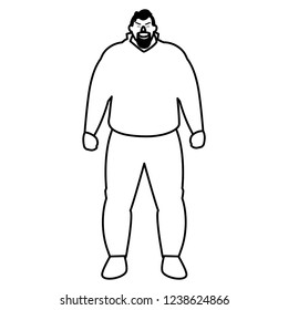 cartoon man icon