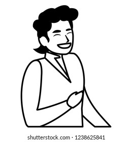 Cartoon man icon