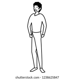 Cartoon man icon