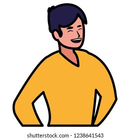 cartoon man icon