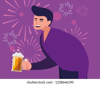 cartoon man icon