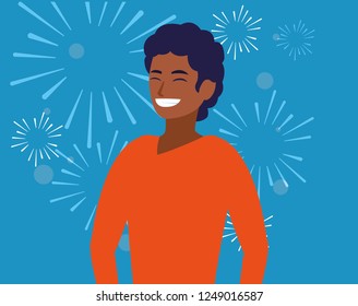 cartoon man icon