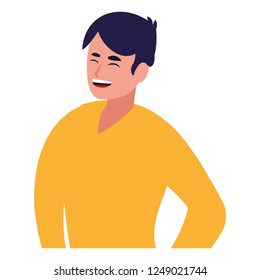Cartoon man icon