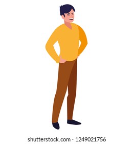 cartoon man icon