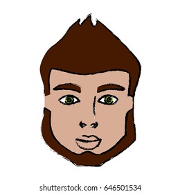 cartoon man icon
