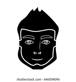 cartoon man icon