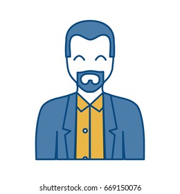 cartoon man icon 