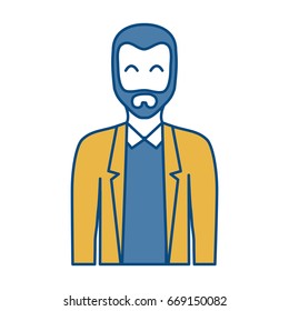 cartoon man icon 