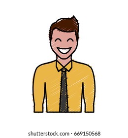 cartoon man icon 