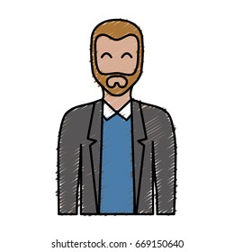 cartoon man icon 