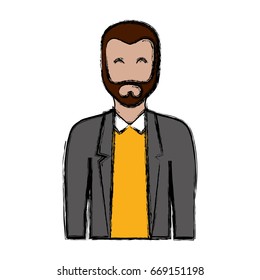 cartoon man icon 
