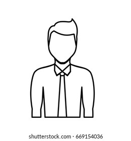 cartoon man icon