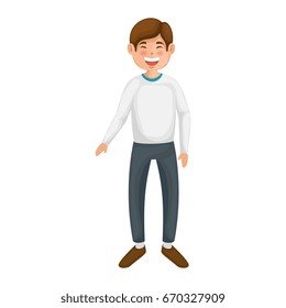 cartoon man icon