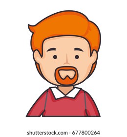cartoon man icon 